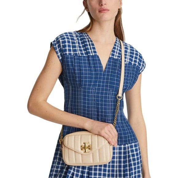 Tory Burch Bags Tory Burch Kira Mini Camera Bag Quilted Leather Brie Cream New Auth 498